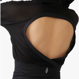 Black Open-Back Top